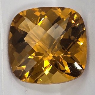 Quarzo Miele Taglio:  Cushon 14x14mm - 9