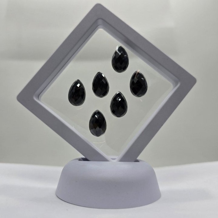 Lotto con 6 Onici Taglio: Goccia 10x15 mm - 40,42 ct