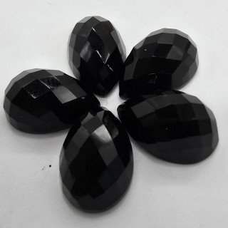 Lotto con 5 Onici Taglio: Goccia 10x15 mm - 33