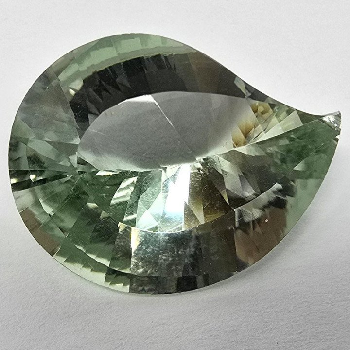 Prasiolite Ametista Verde  Taglio Goccia 18x24 mm - 21