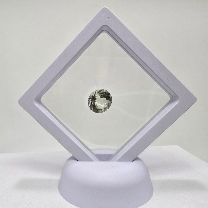 Prasiolite-Ametista Verde  Taglio  Rotondo 14 mm - 8,60 ct