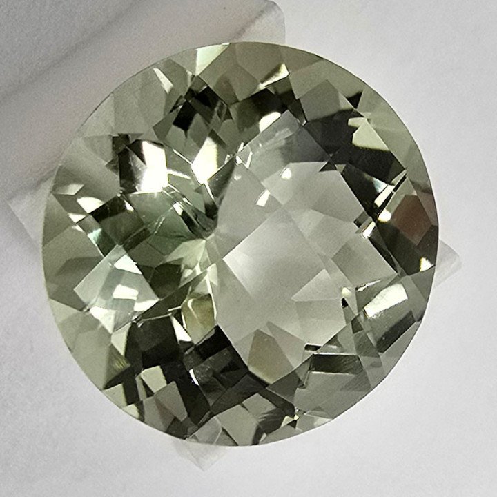 Prasiolite-Ametista Verde  Taglio  Rotondo 14 mm - 8,60 ct