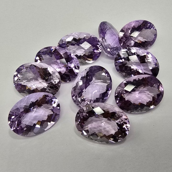 Lotto 10 Ametiste Taglio Ovale 12 x 16 mm - 79
