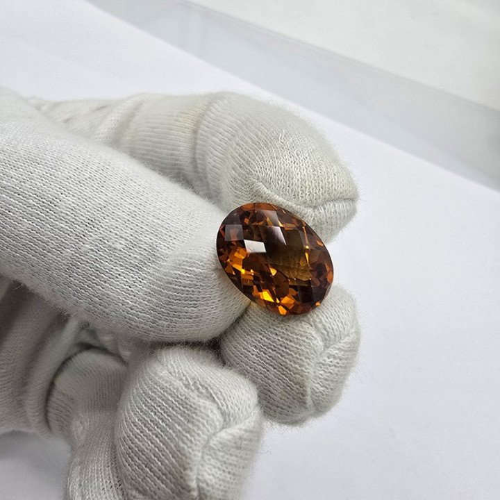 Citrino Madera Taglio Ovale 12 x 16 mm - 8,49 ct