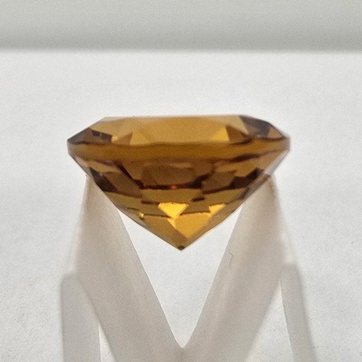 Citrino Madera Taglio Rotondo 12 mm - 5,89 ct Brillantezza Spettacolare