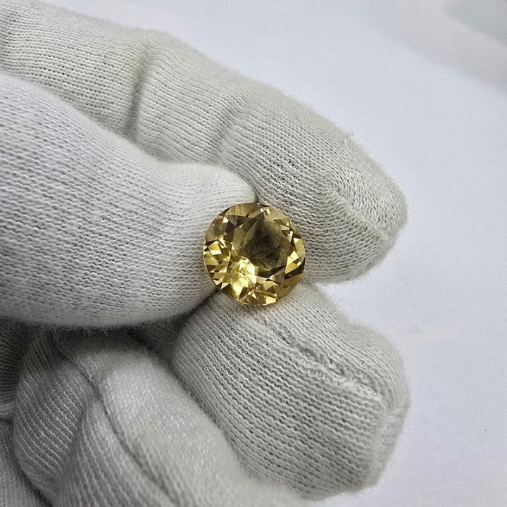 Quarzo Lemon Taglio: Rotondo 12 mm - 5,87 ct