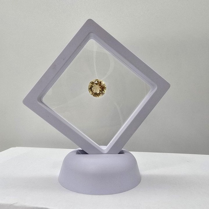 Round-Cut Lemon Quartz 12 mm - 5.87 ct