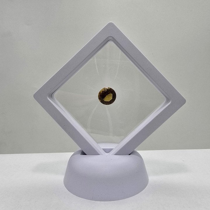 Round-Cut Beer Quartz 12 mm - 4.71 ct