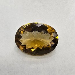 Quarzo miele Ovale 20x15mm - 13.59 ct