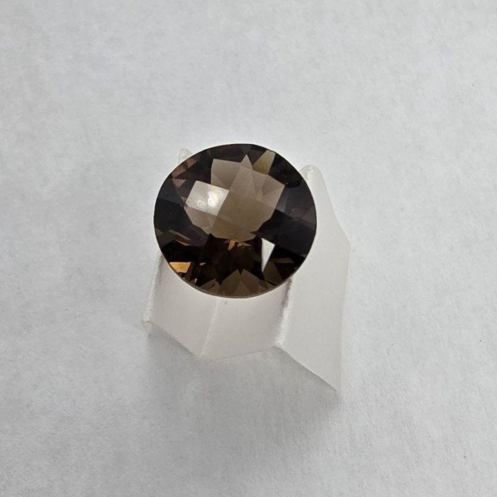 Round-Cut Smoky Quartz 10 mm - 3.33 ct