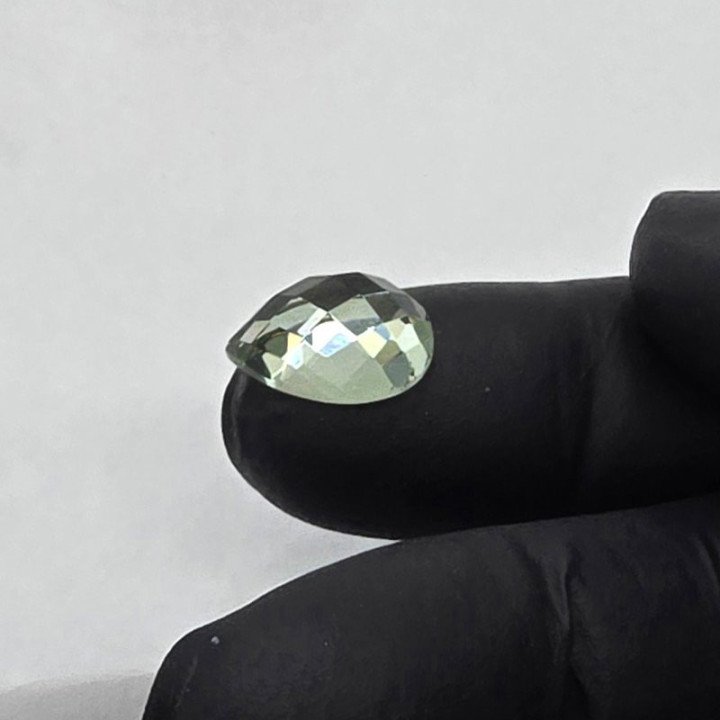 Prasiolite Taglio Goccia 10x15 mm - 6,53 ct