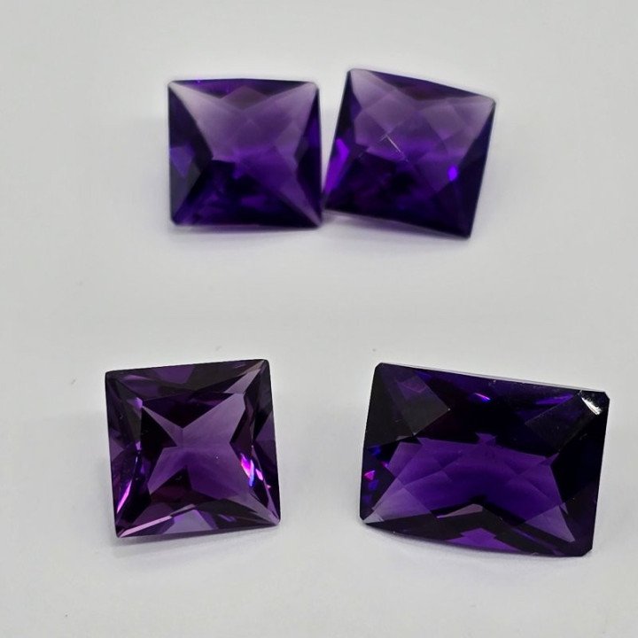 Lotto 4 Ametiste - Taglio:  Radiante  - 19